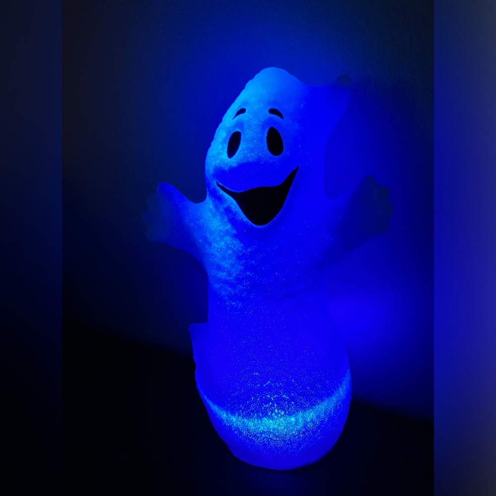 LED fiber optic type melted plastic popcorn changing color ghost lamp battery - Picture 10 of 10